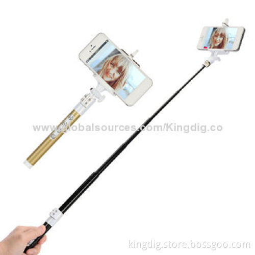 Telescoping carbon fiber Bluetooth selfie stick